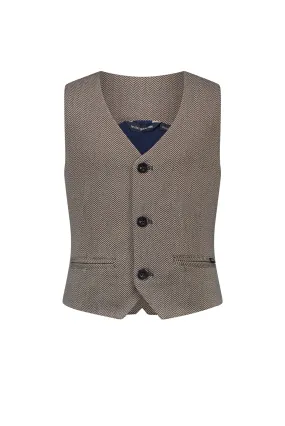 ◘ ART ◘ herringbone gilet *Navy*