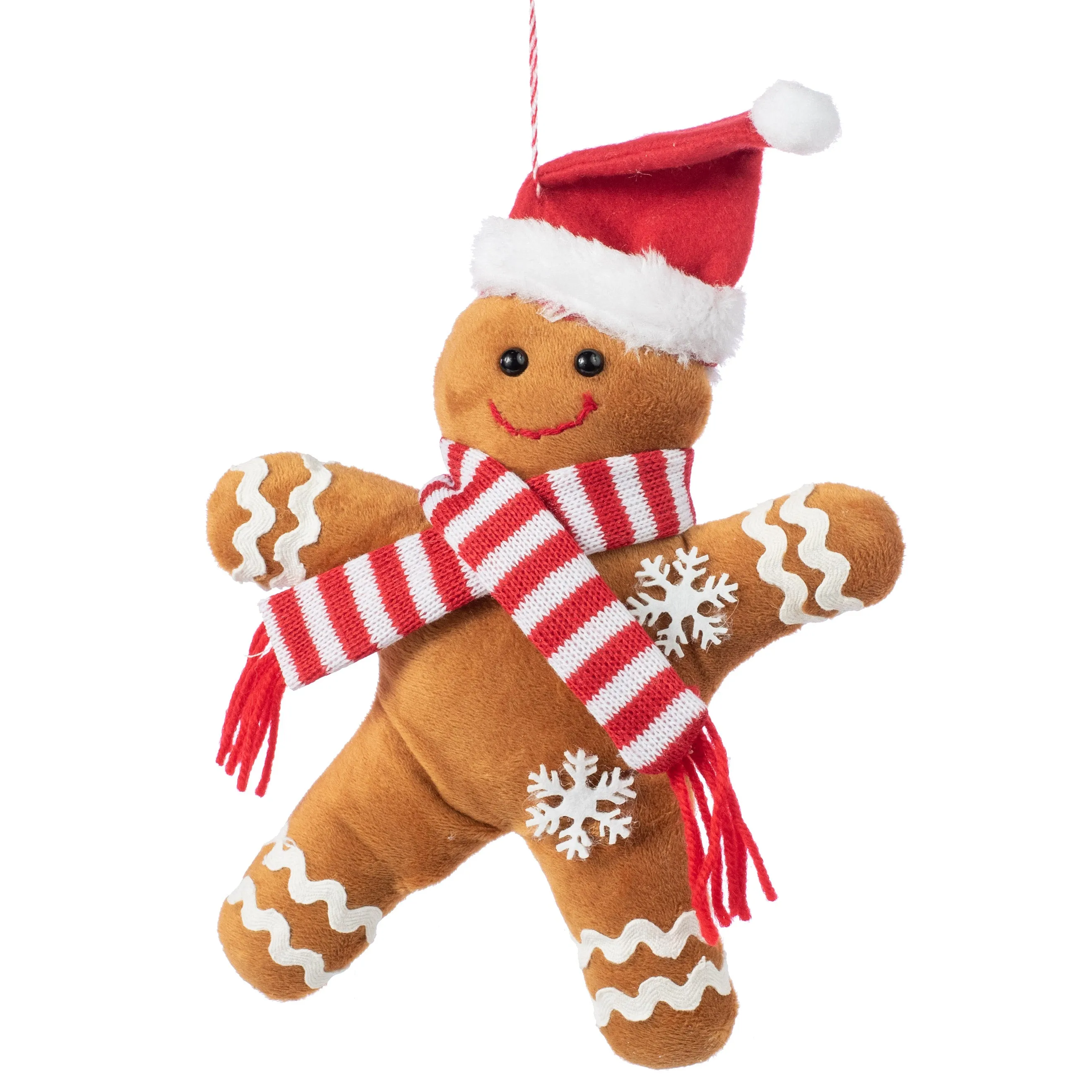 12" Plush Gingerbread Cookie Ornament