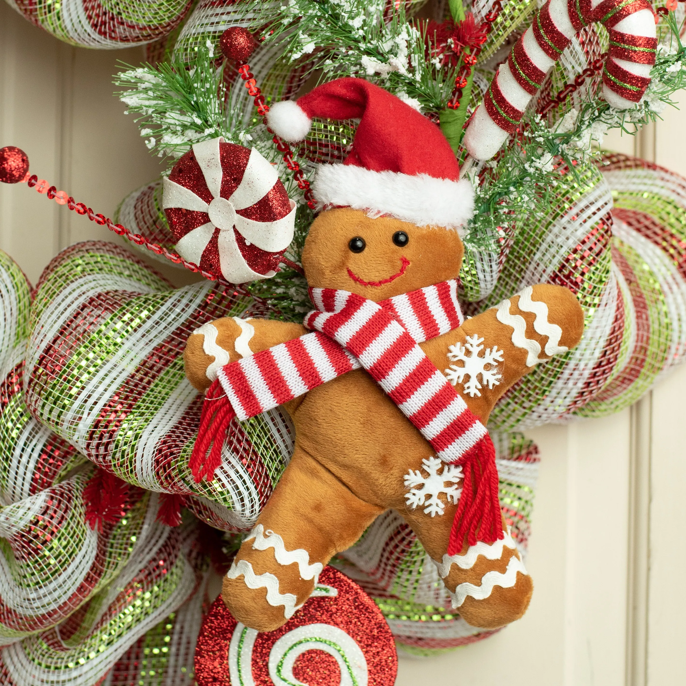 12" Plush Gingerbread Cookie Ornament