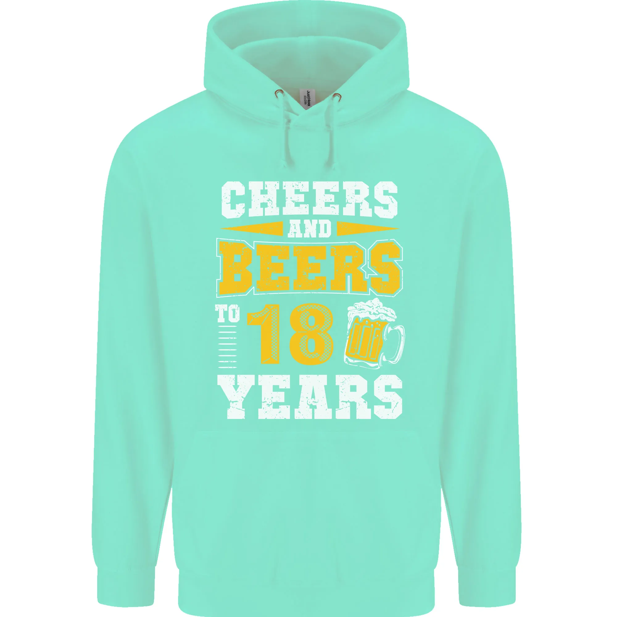 18th Birthday 18 Year Old Funny Alcohol Mens 80% Cotton Hoodie