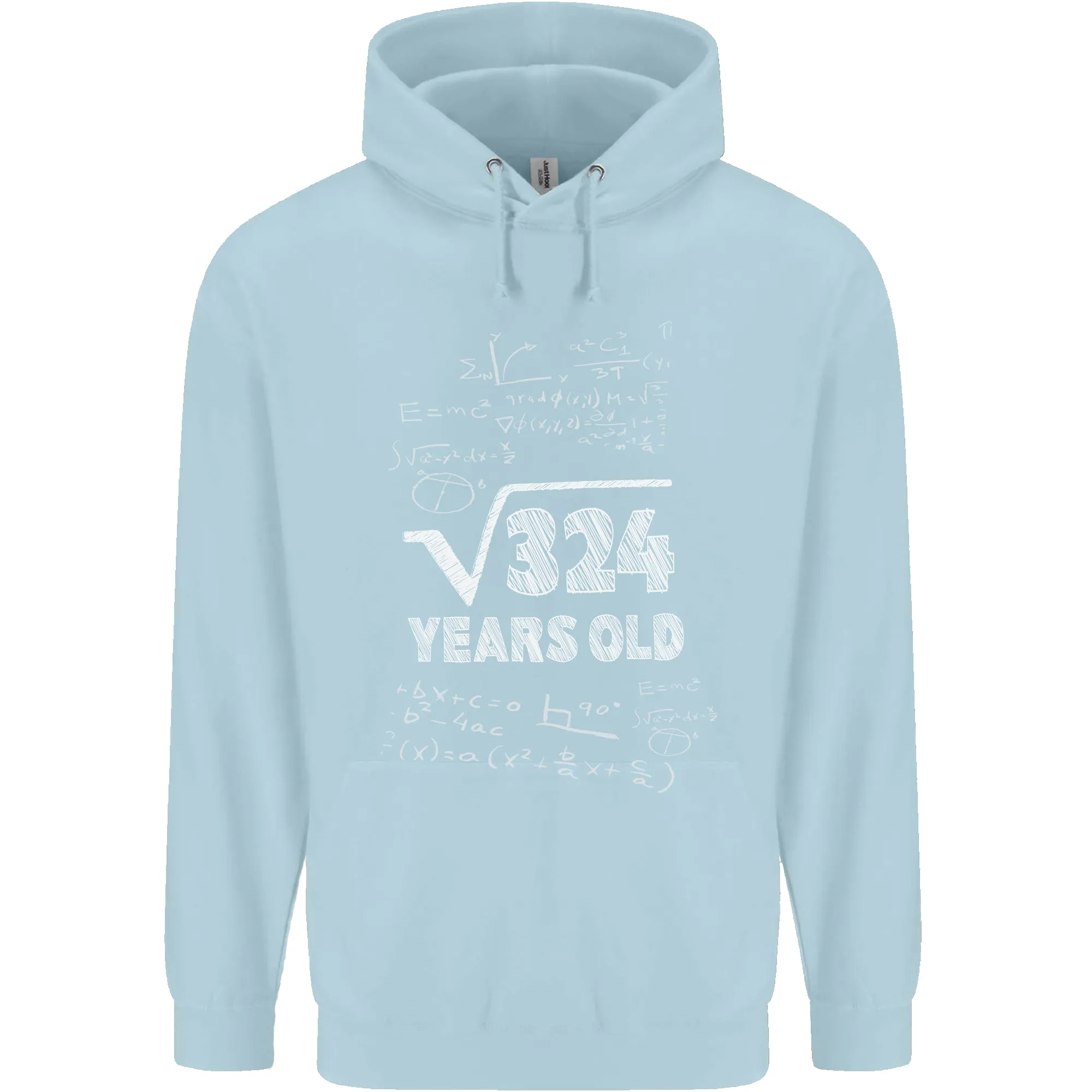 18th Birthday 18 Year Old Geek Funny Maths Mens 80% Cotton Hoodie