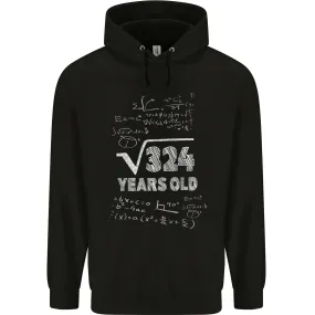 18th Birthday 18 Year Old Geek Funny Maths Mens 80% Cotton Hoodie