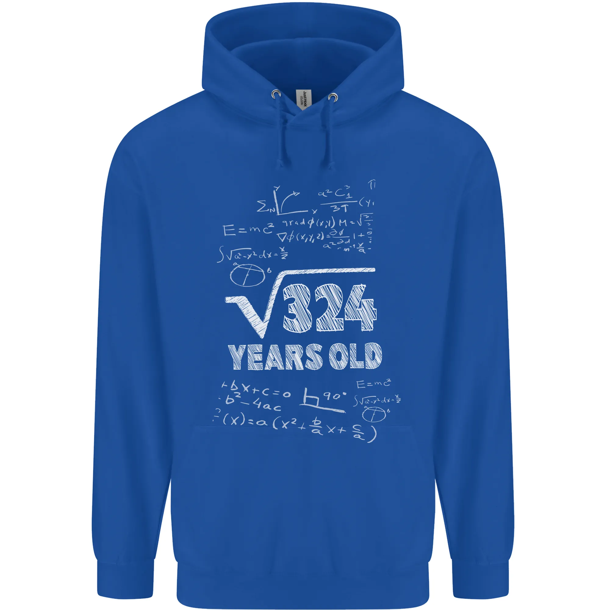 18th Birthday 18 Year Old Geek Funny Maths Mens 80% Cotton Hoodie