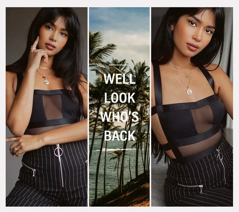 2021 Summer Mesh Bodysuit Autumn Casual Hollow Out Strap Bodycon Black Party Club Bodysuit Body Top