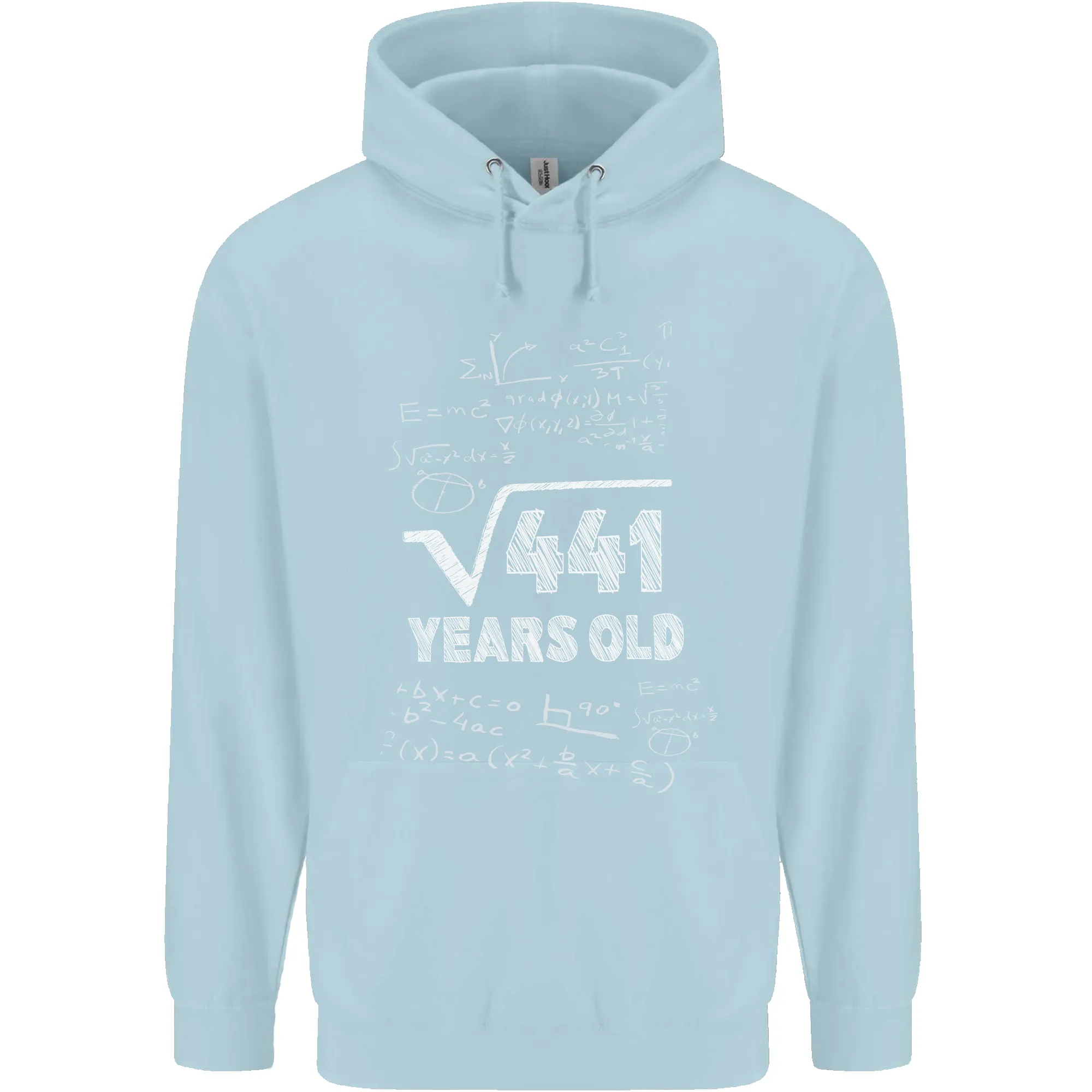 21st Birthday 21 Year Old Geek Funny Maths Mens 80% Cotton Hoodie