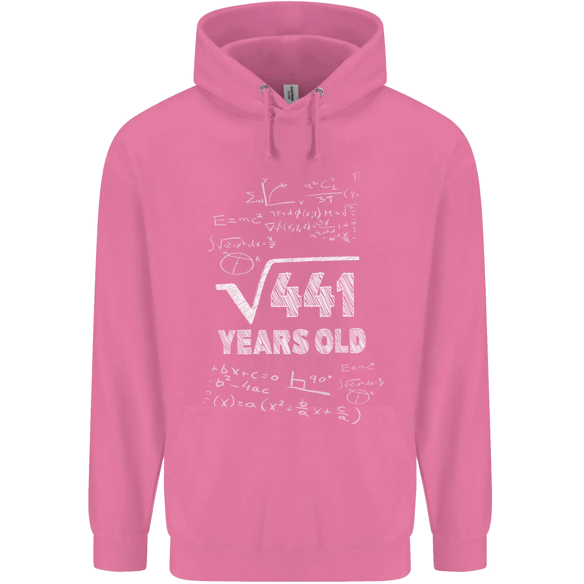 21st Birthday 21 Year Old Geek Funny Maths Mens 80% Cotton Hoodie