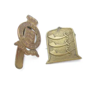 2x Essex Yeomanry Badges