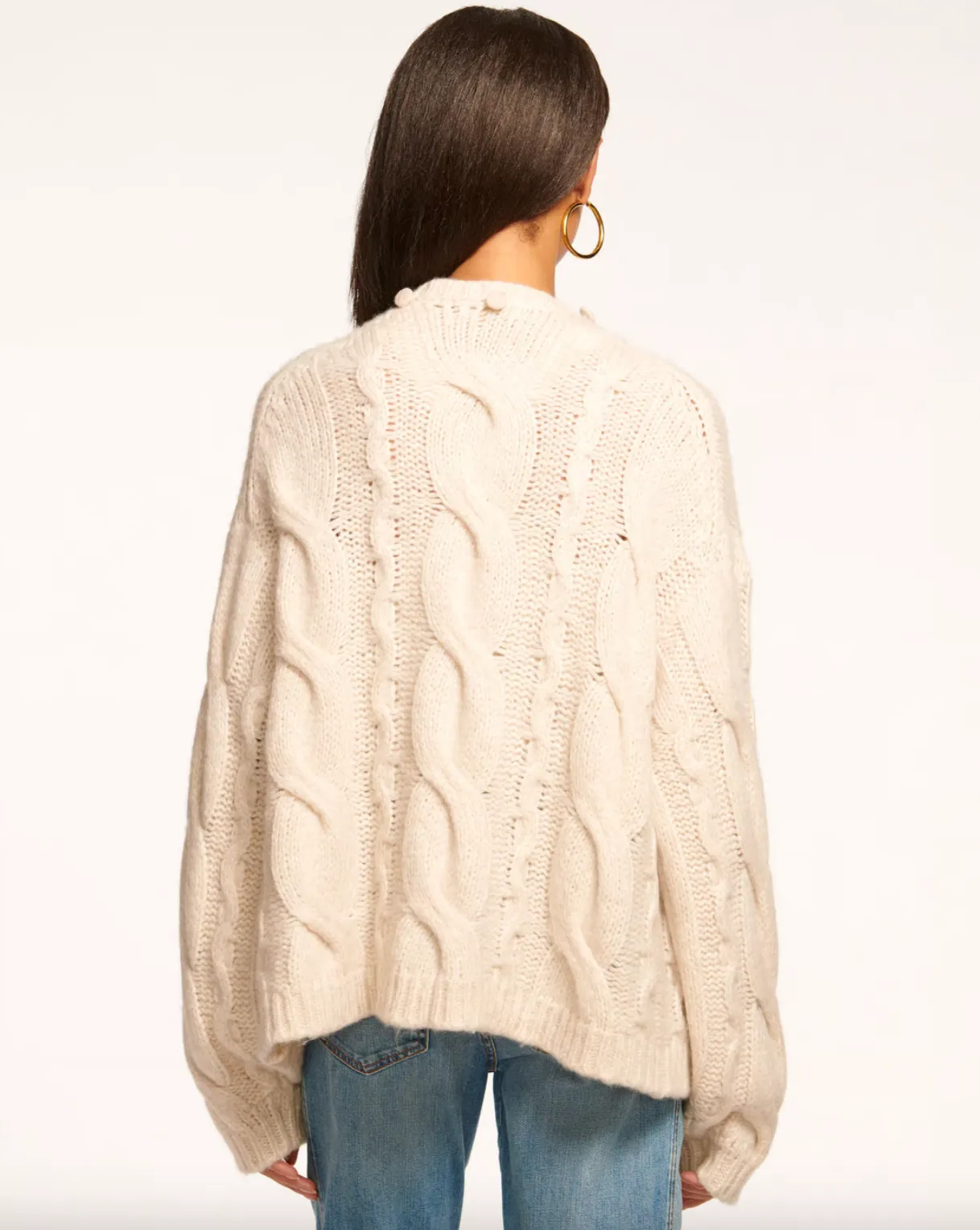 Agnes Convertible Cardigan Sweater & Scarf - Oatmeal