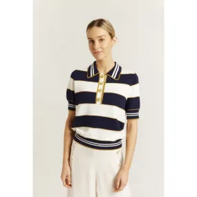 Amalfi Polo Top | Navy