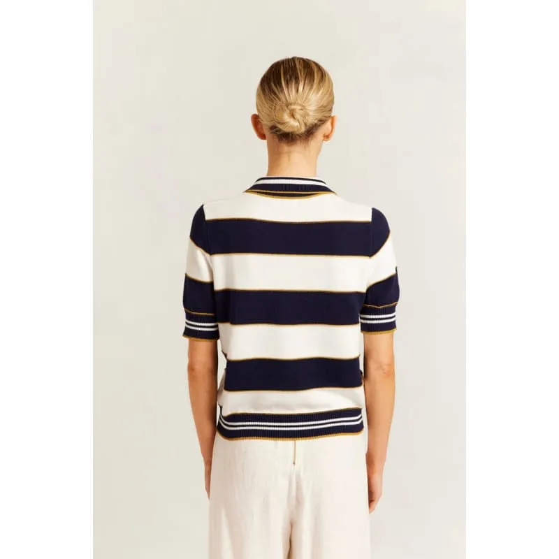 Amalfi Polo Top | Navy