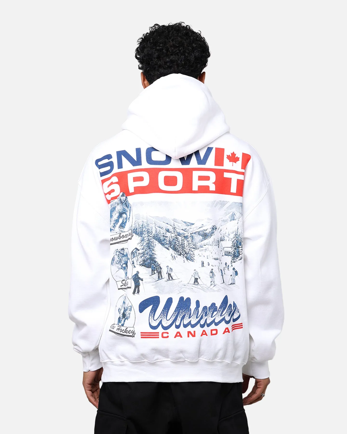 American Thrift Snow Sport Hoodie White