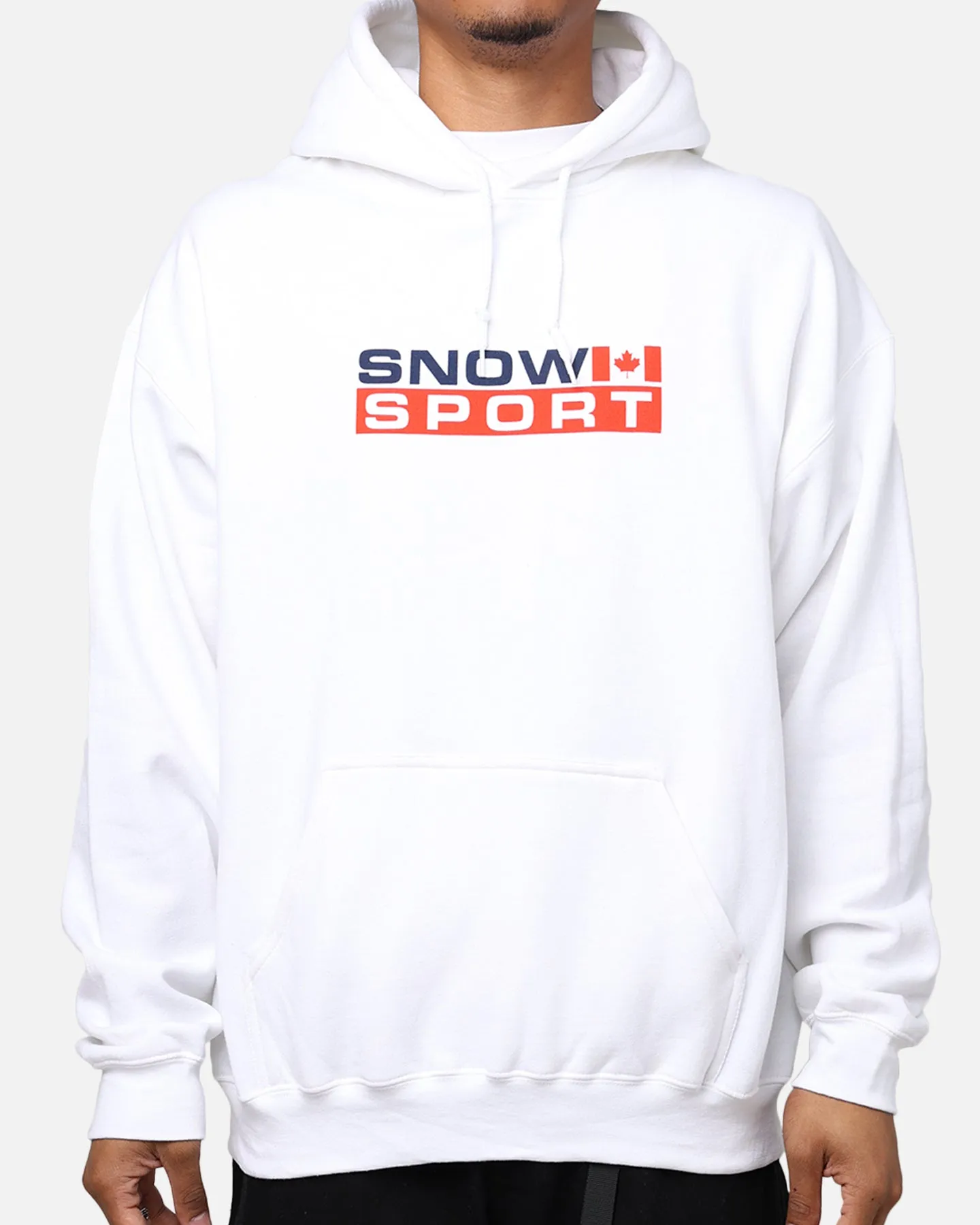 American Thrift Snow Sport Hoodie White