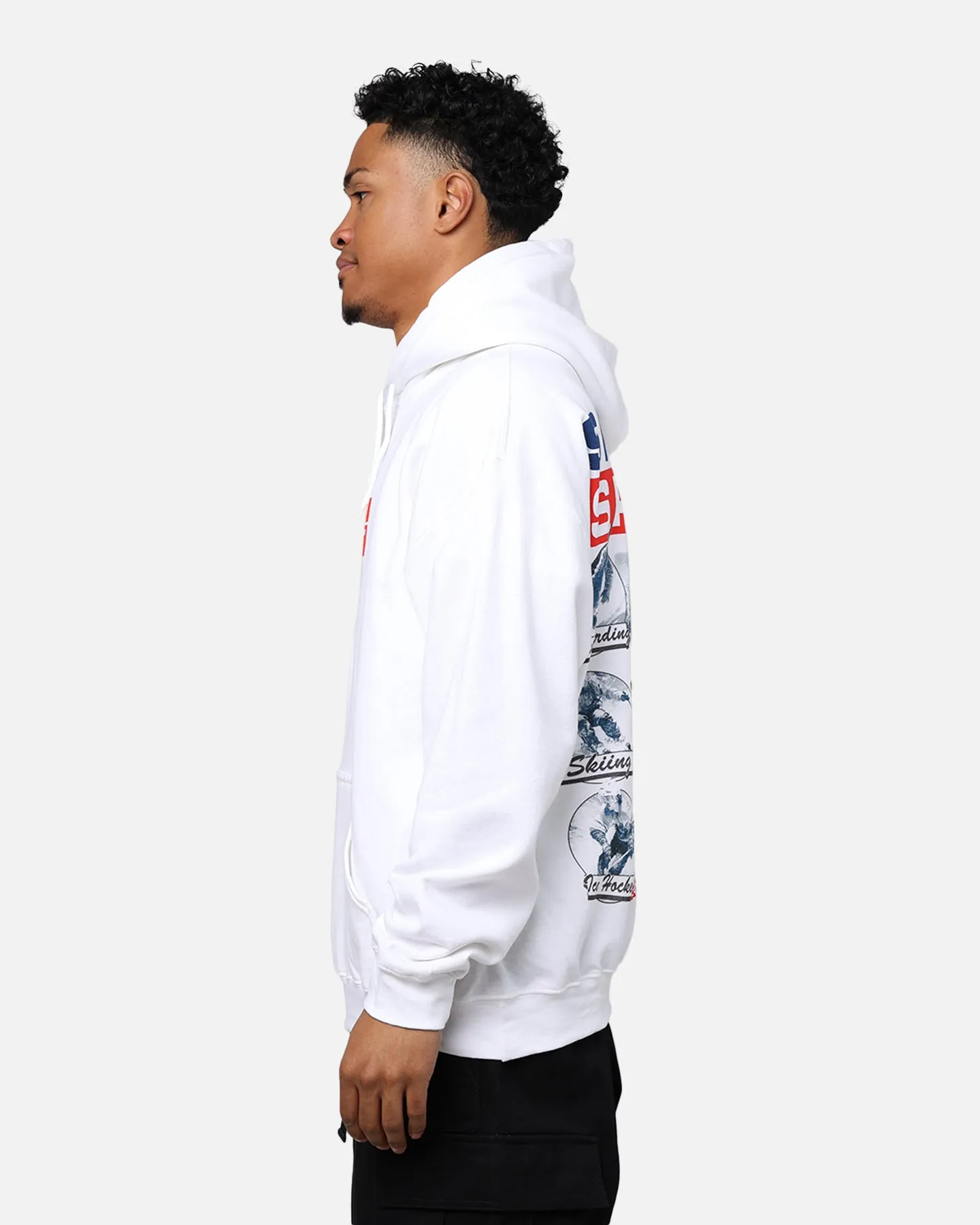 American Thrift Snow Sport Hoodie White