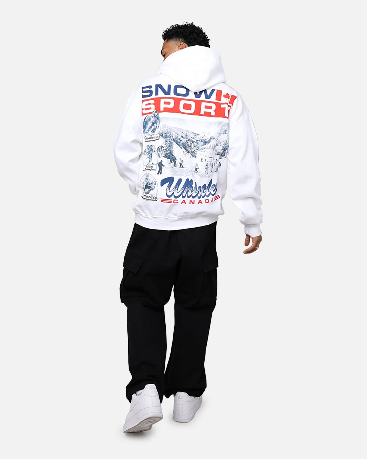 American Thrift Snow Sport Hoodie White