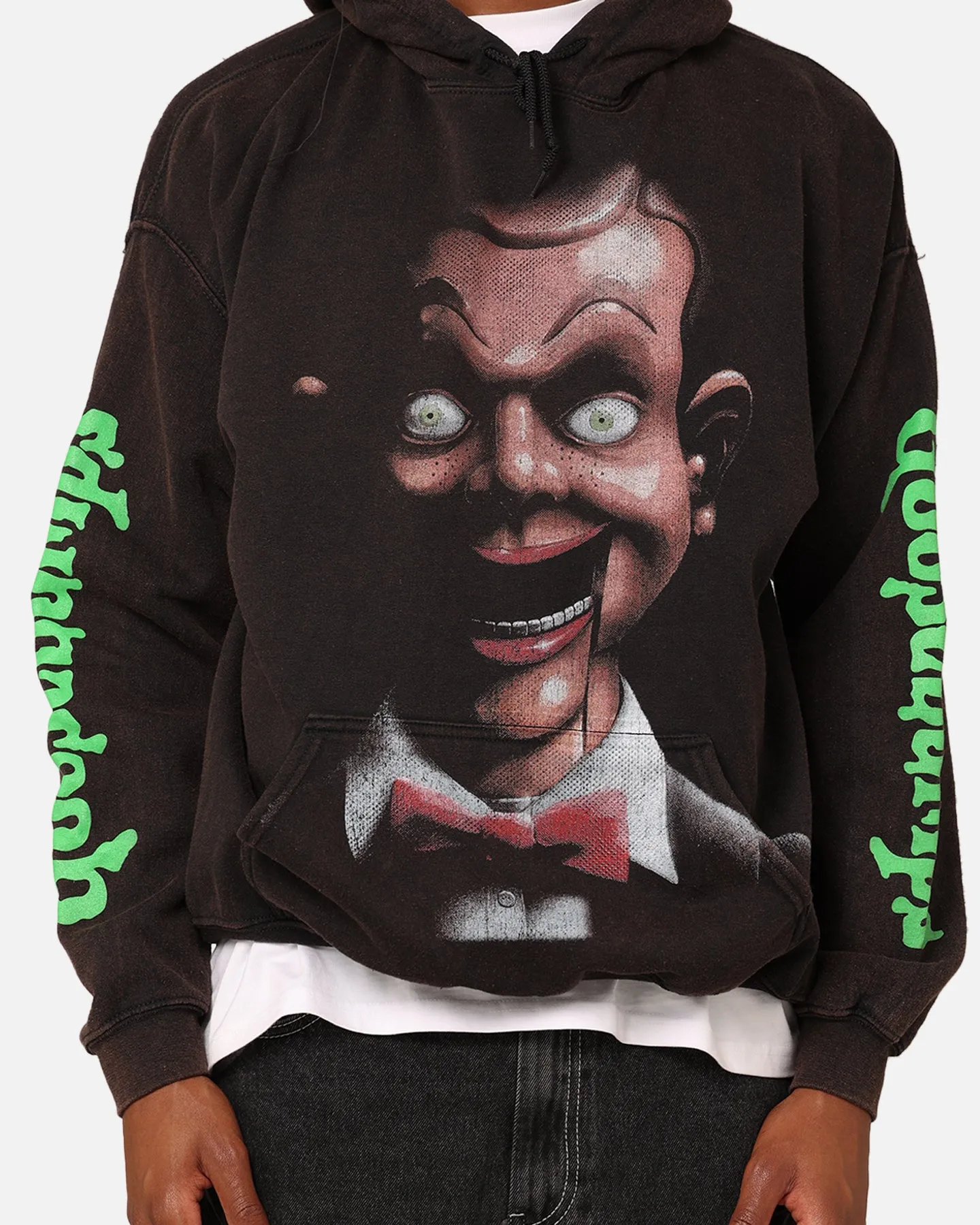 American Thrift X Goosebumps Living Dummy Hoodie Washed Charcoal