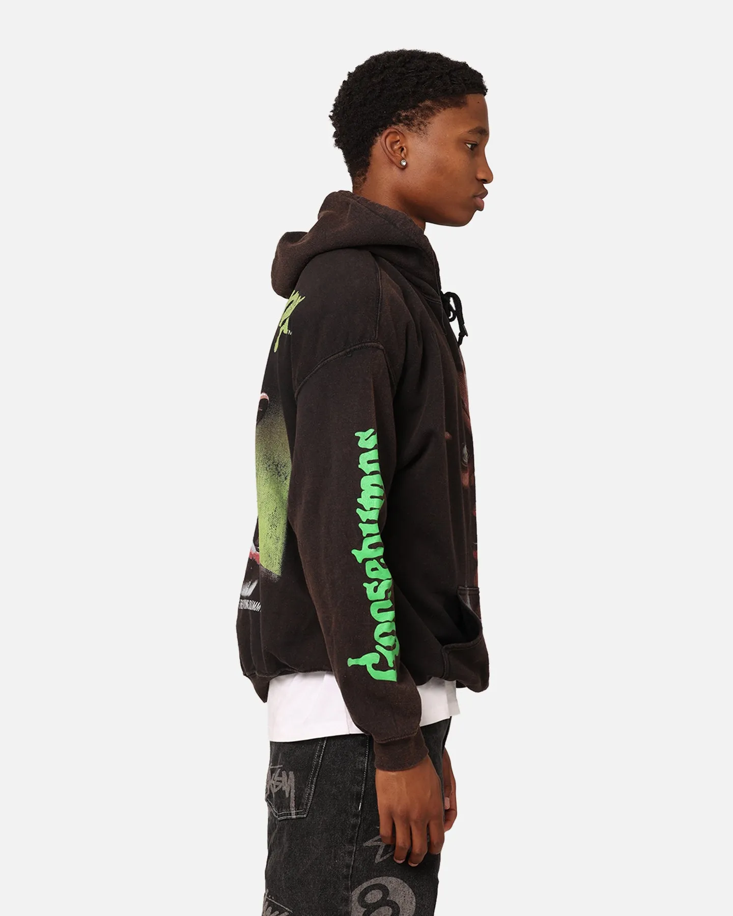 American Thrift X Goosebumps Living Dummy Hoodie Washed Charcoal