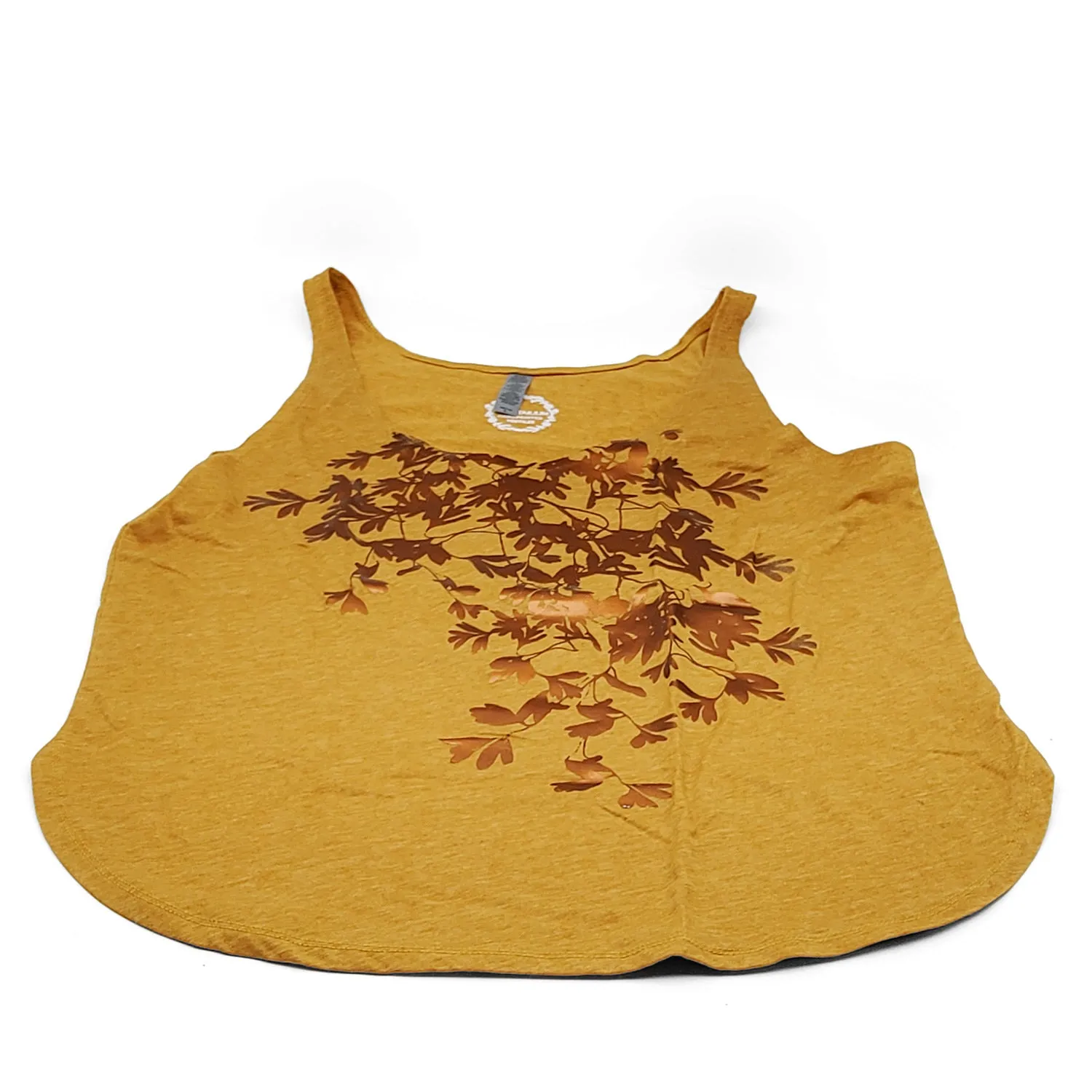 &quot;Foliage&quot; Mustard Tank Top