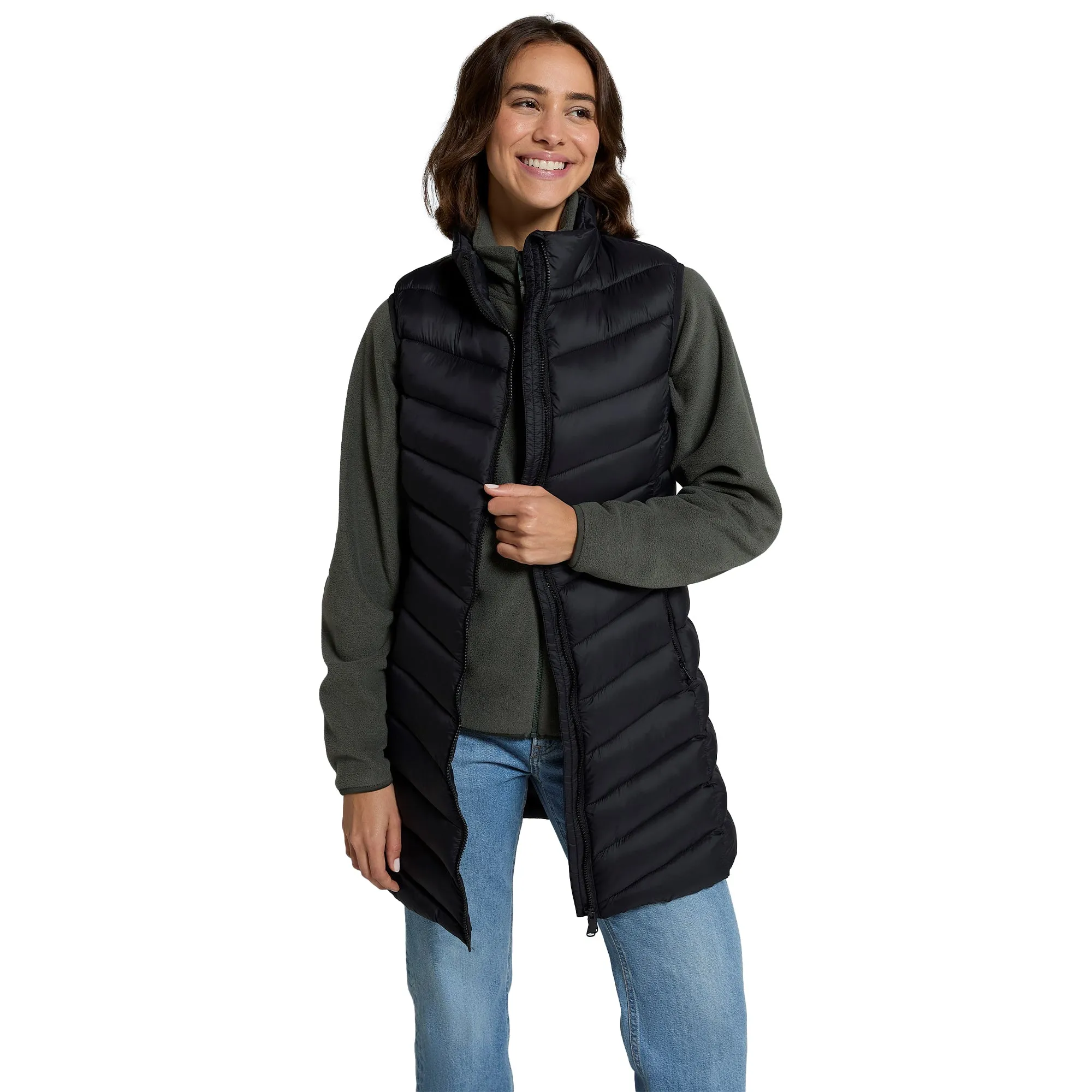 Animal Womens/Ladies Padded Longline Gilet