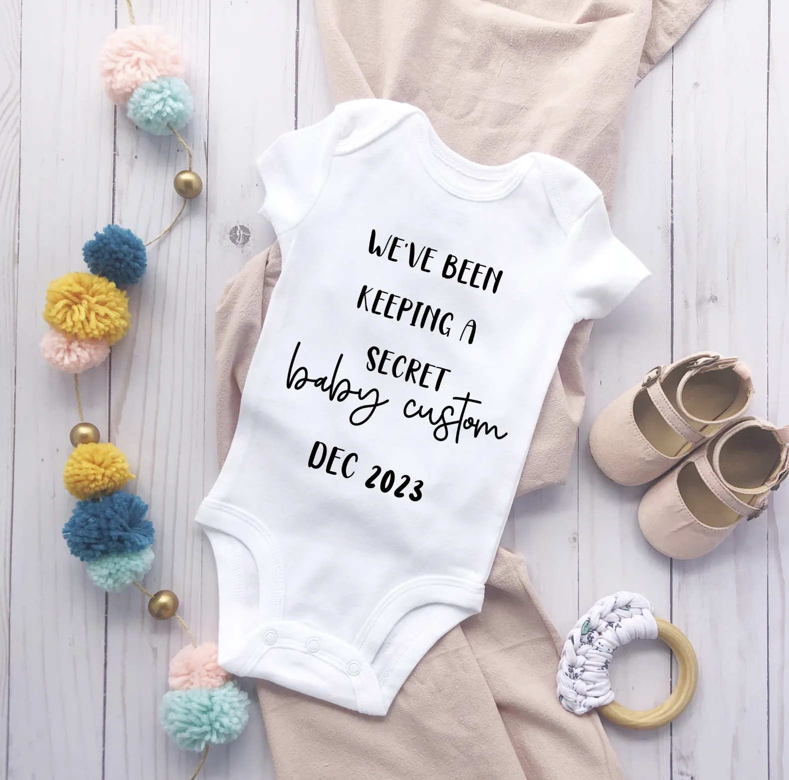 Announcement Baby Bodysuit