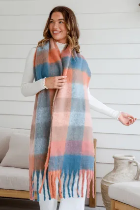 Arna Chunky Soft Check Scarf