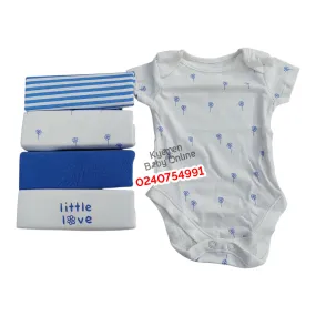 Baby Body Suit (Little Love) Short Sleeves 5pcs