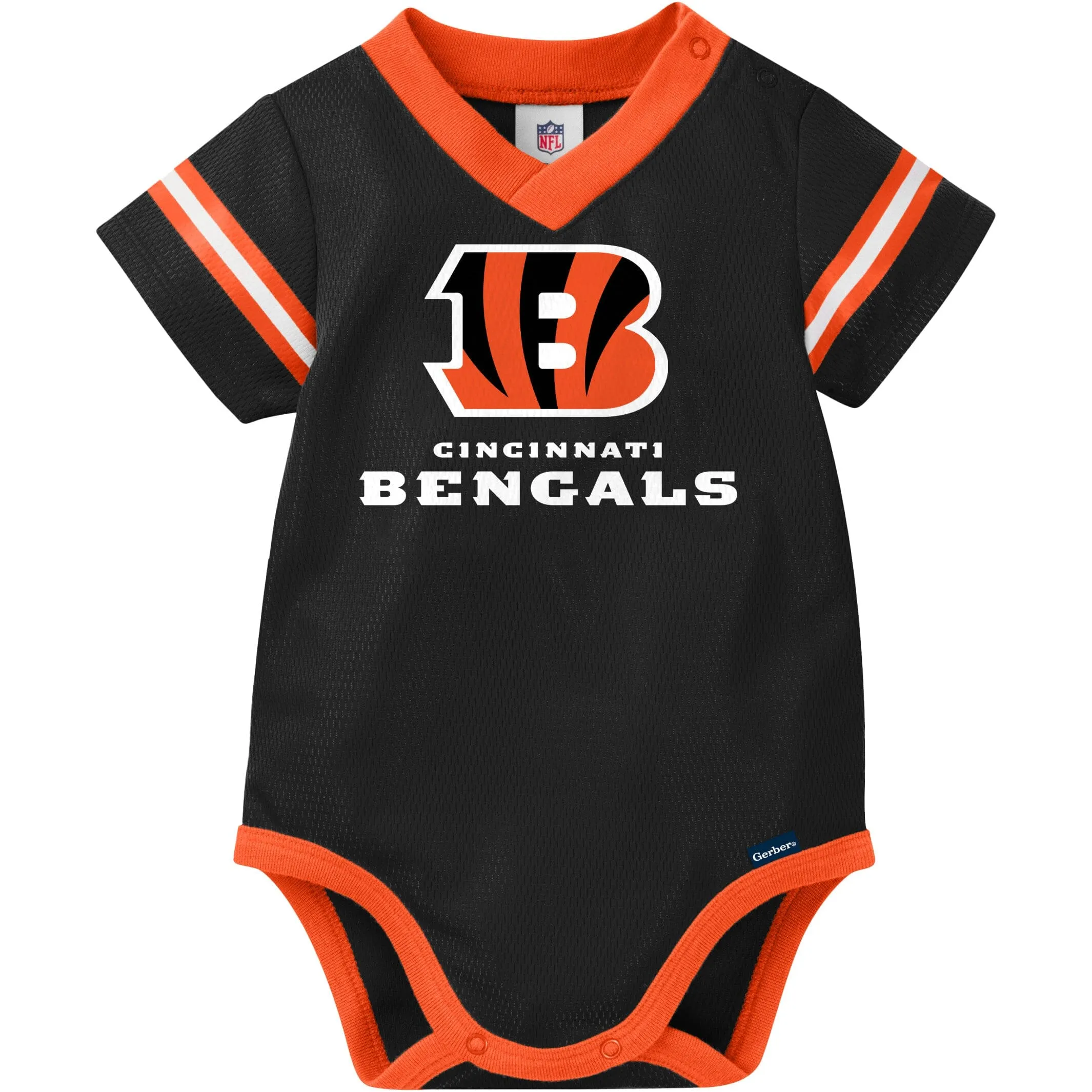 Baby Boys Bengals Short Sleeve Jersey Bodysuit