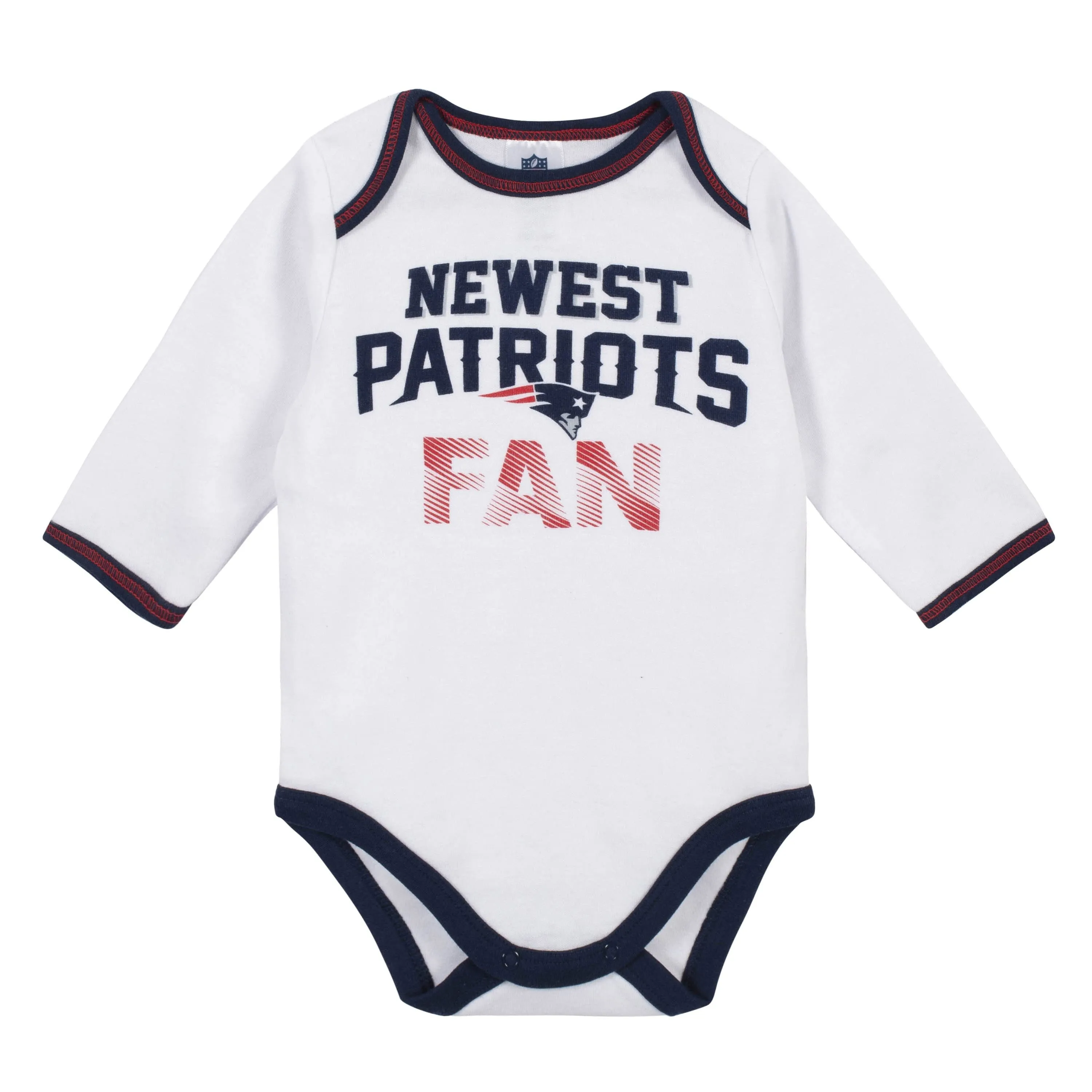 Baby Boys New England Patriots 3-Piece Bodysuit, Pant and Cap Set