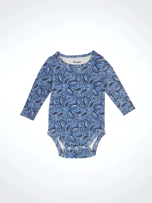 Baby Wrangler Paisley Print Onesie