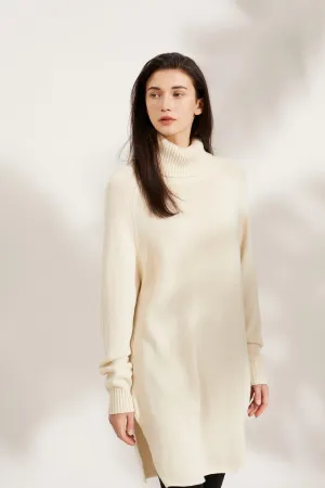 Bamboo Oversized Turtleneck Sweater