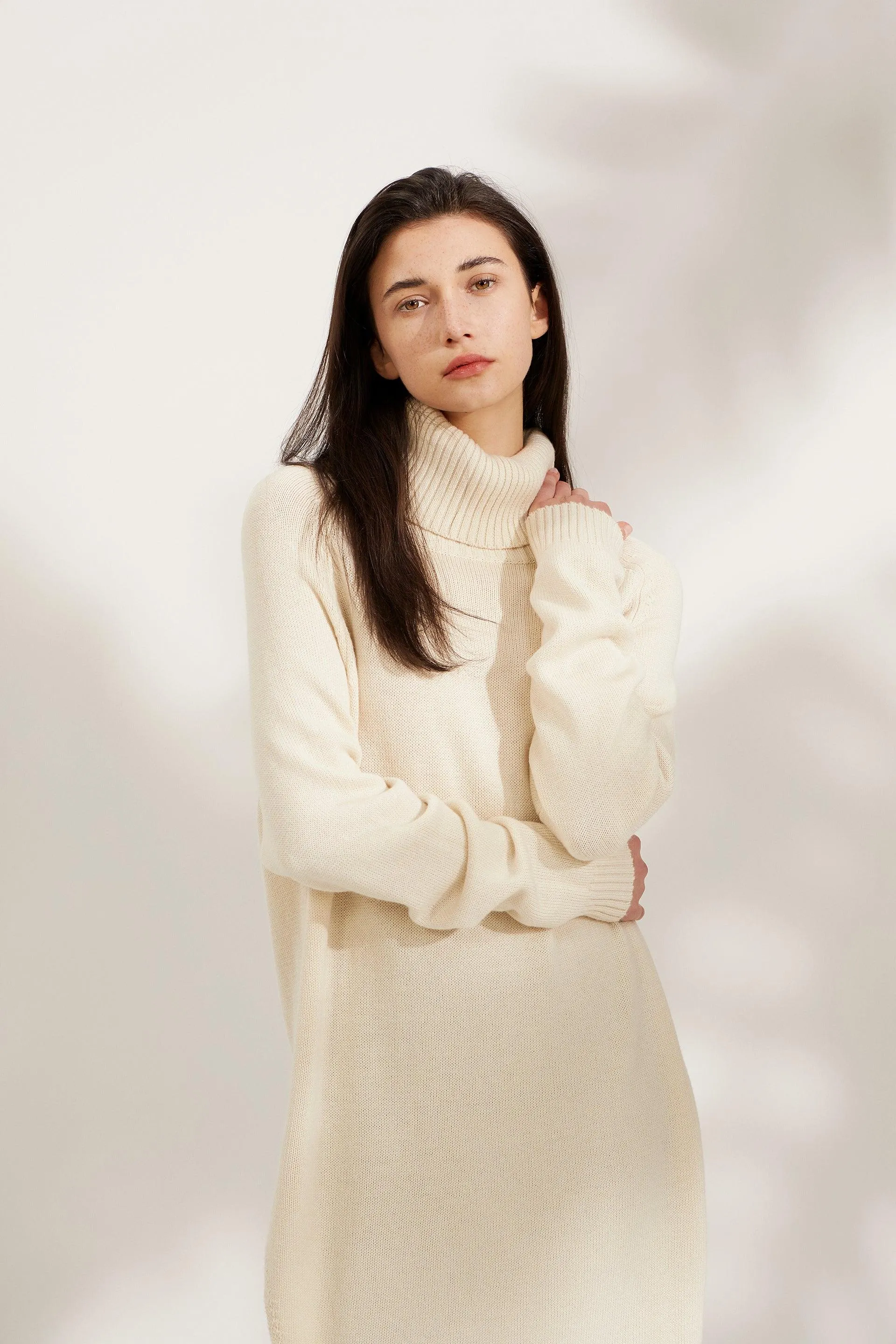 Bamboo Oversized Turtleneck Sweater