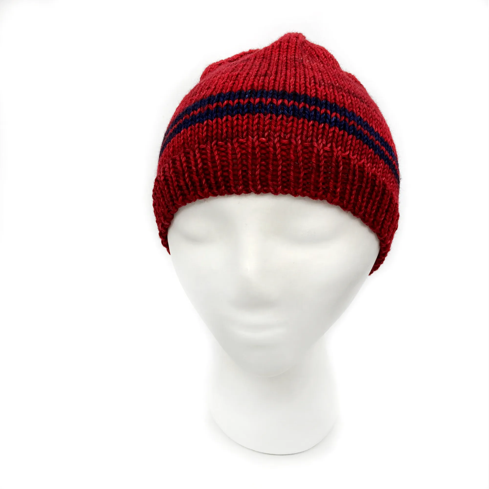 Basic Beanie | 100% Superwash Merino Wool | Sunset Orange