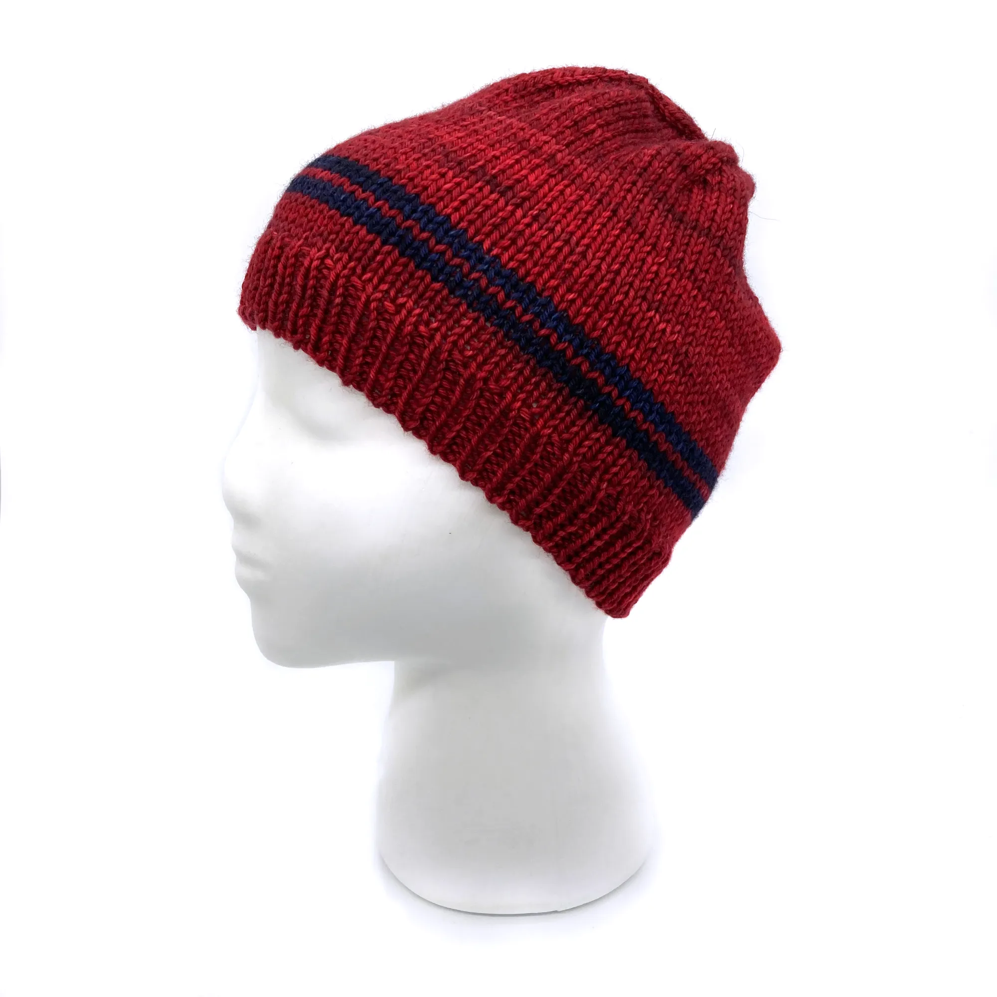 Basic Beanie | 100% Superwash Merino Wool | Sunset Orange