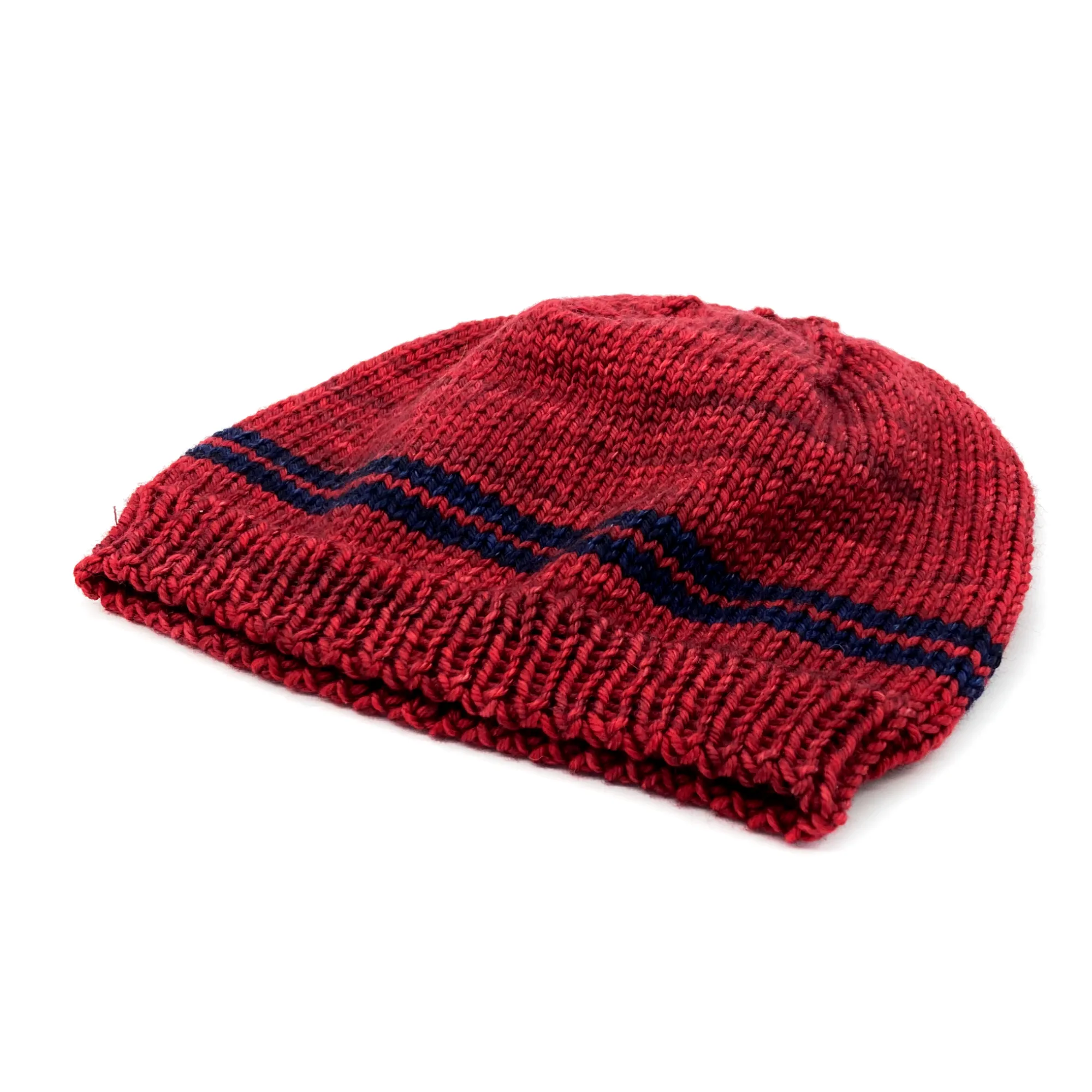 Basic Beanie | 100% Superwash Merino Wool | Sunset Orange