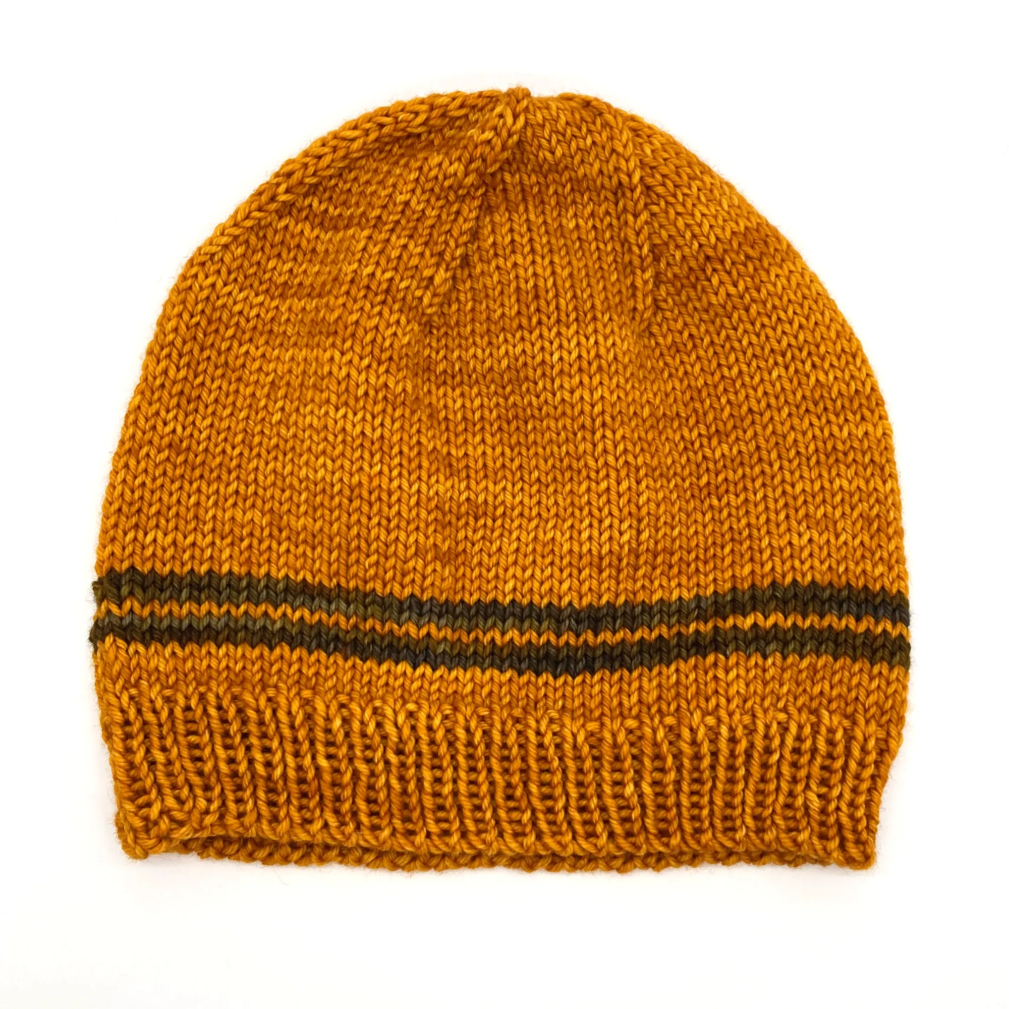 Basic Beanie | 100% Superwash Merino Wool | Sunset Orange