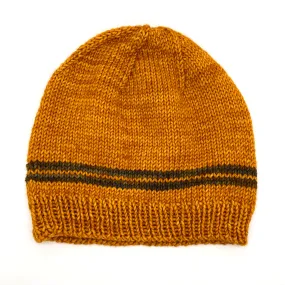 Basic Beanie | 100% Superwash Merino Wool | Sunset Orange