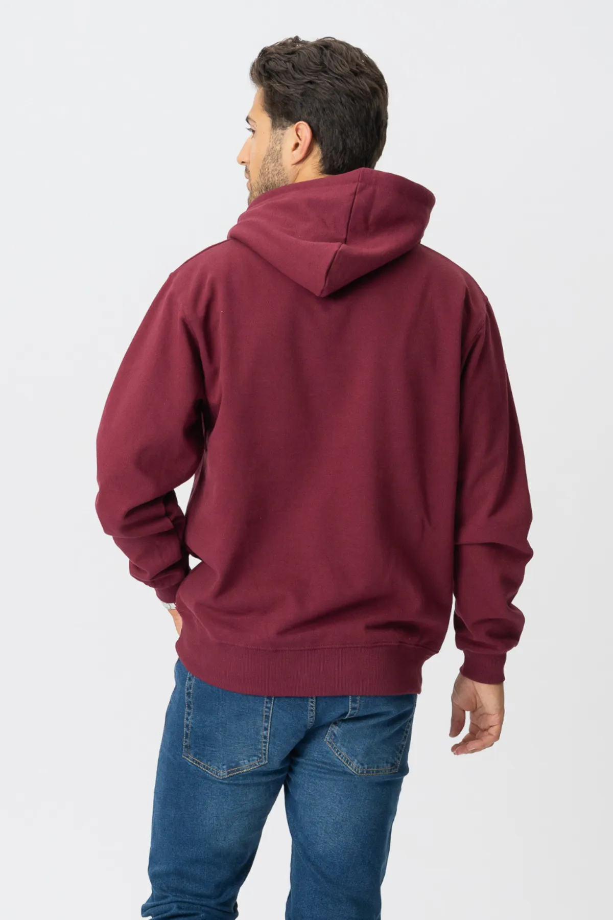 Basic Hoodie - Burgundy red