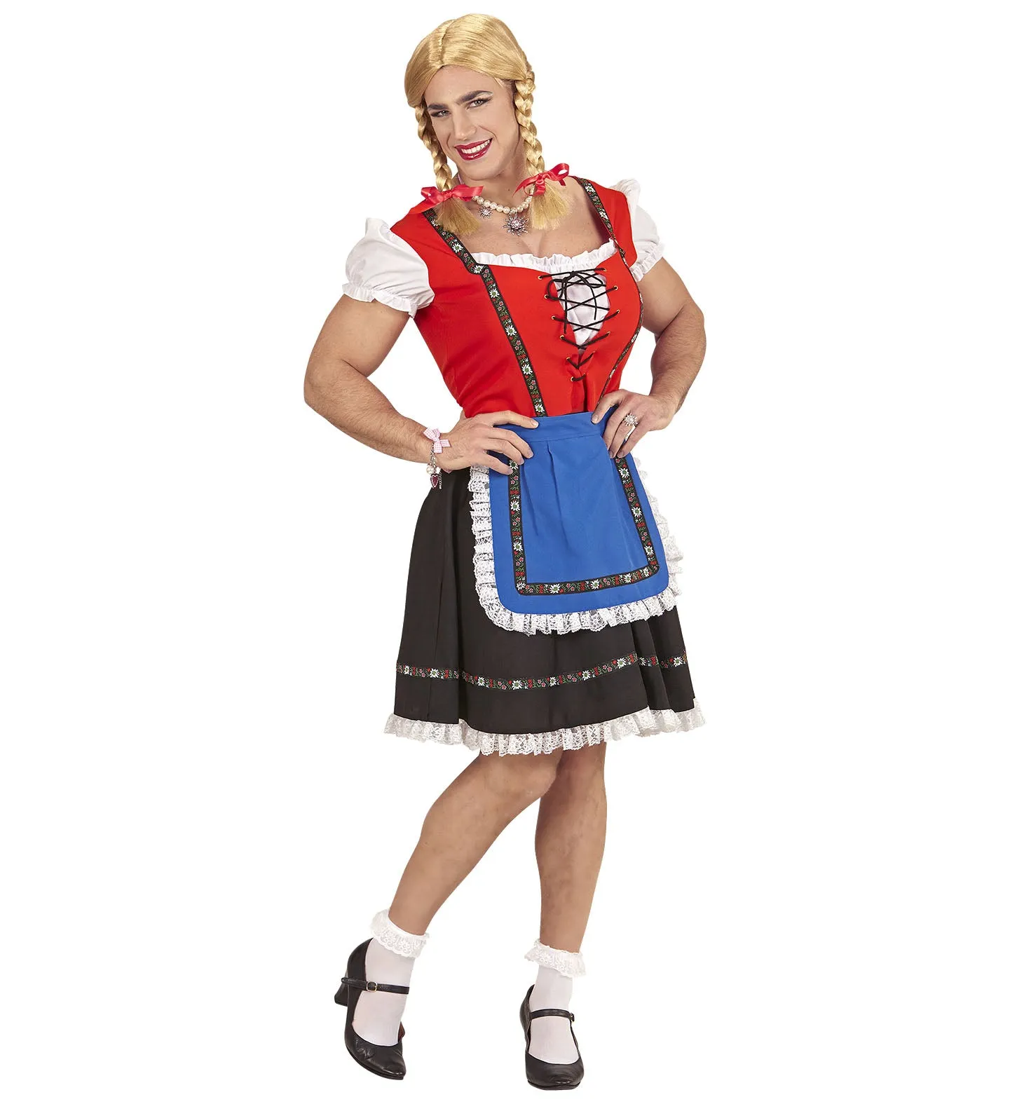 Bavarian Beer Maid Costume Men's