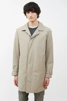 Beige Nylon Bruiser Trench Coat