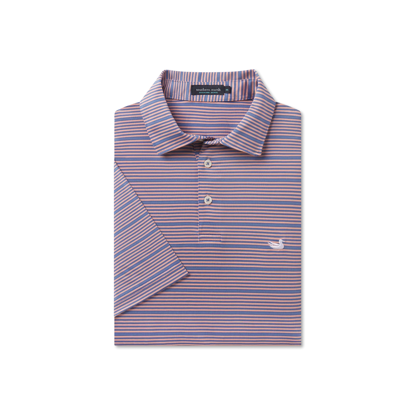 Bermuda Performance Polo - Chenier Stripe