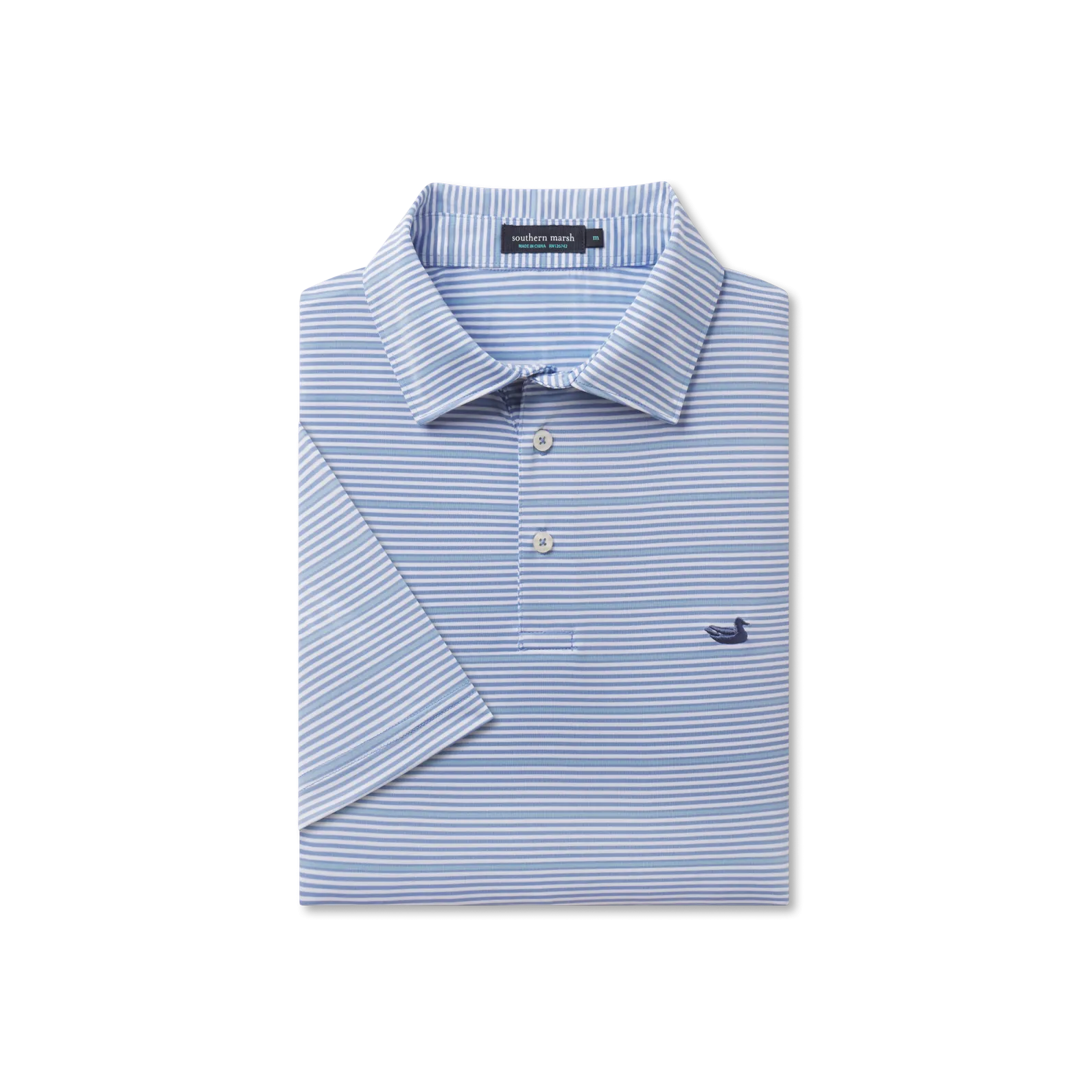 Bermuda Performance Polo - Chenier Stripe