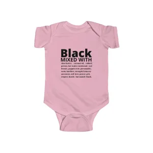 Black mixed with Infant Bodysuit