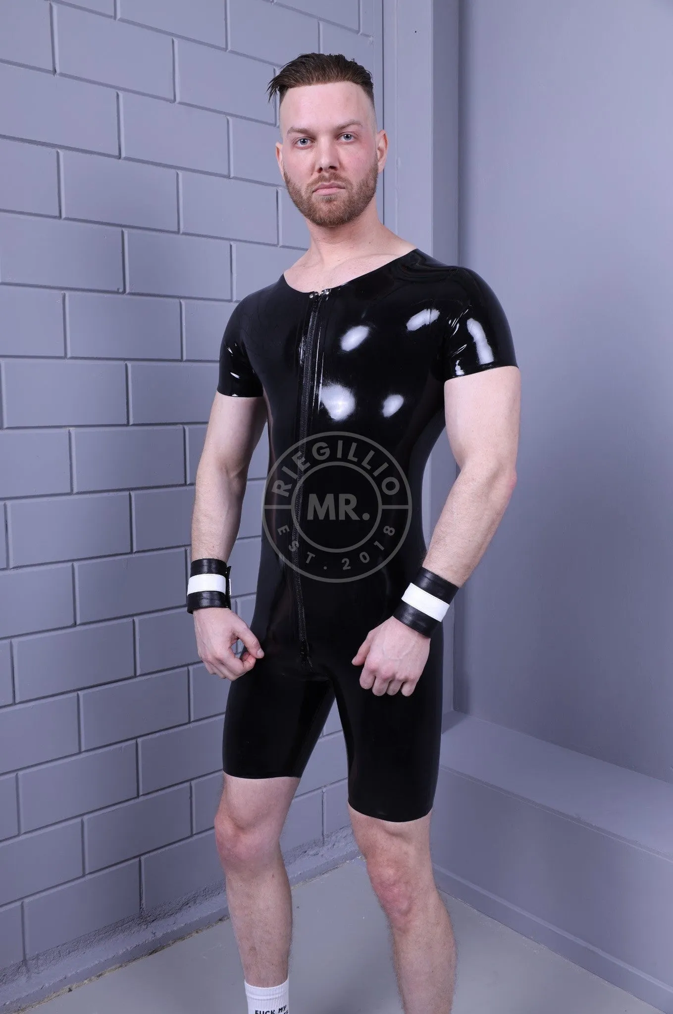 Black Rubber Surf Suit