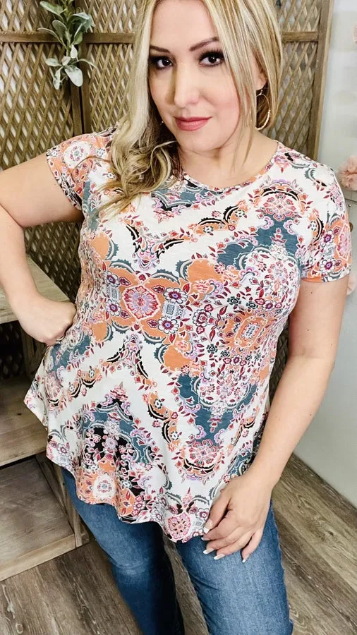 Boho Print Top