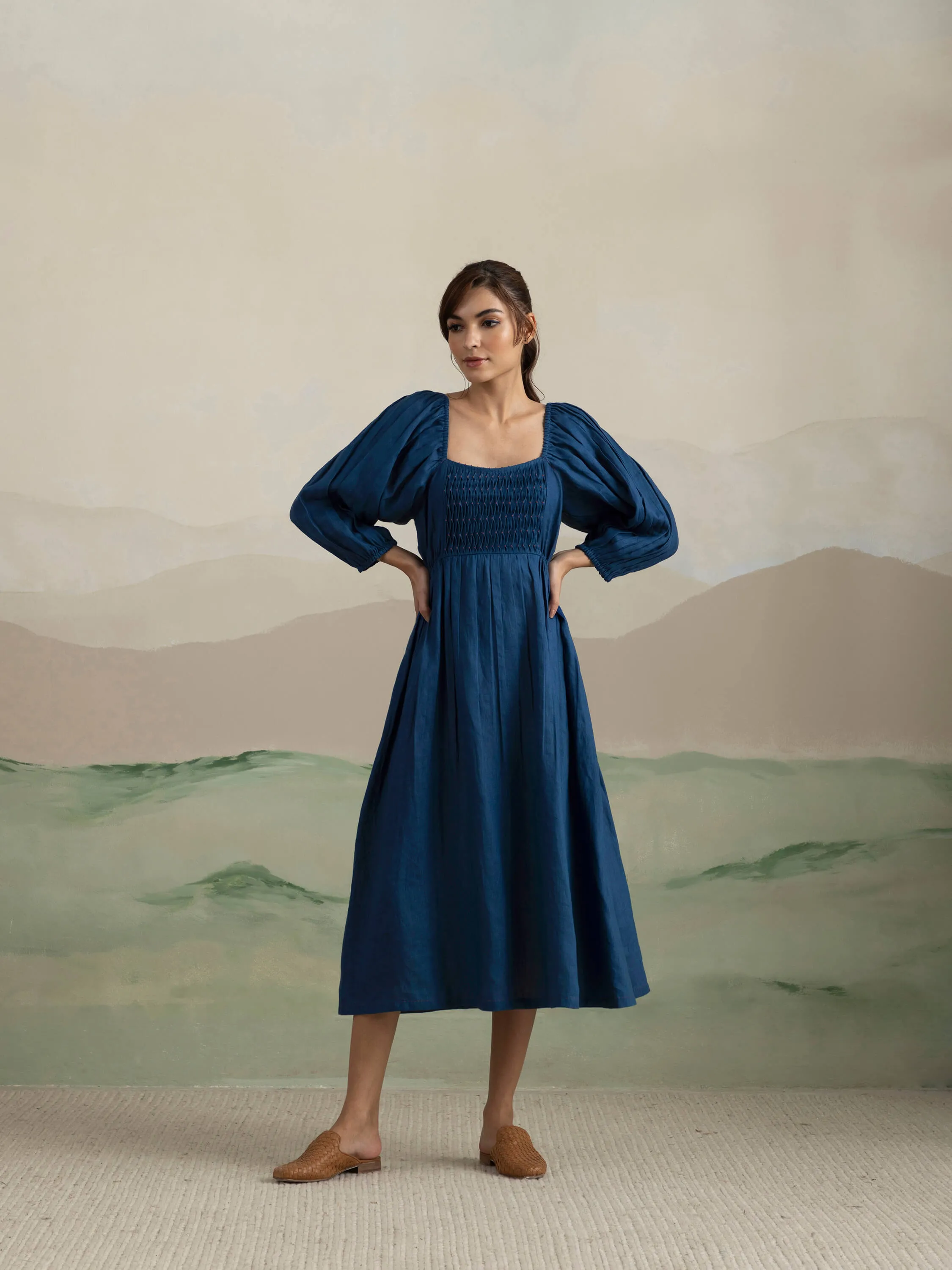 Borage Heritage Midi Dress