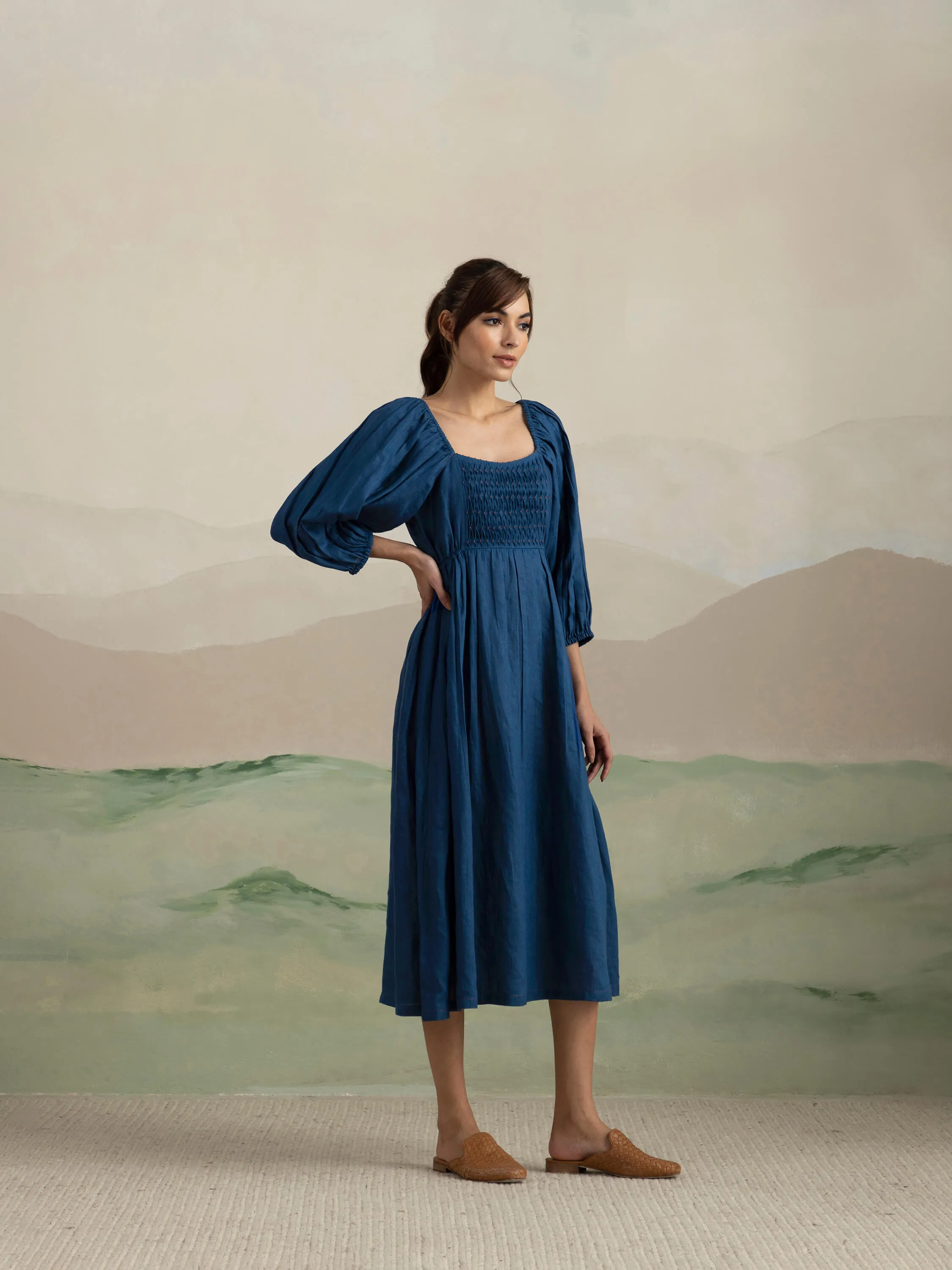 Borage Heritage Midi Dress