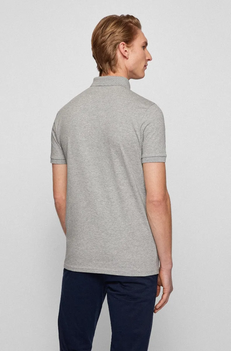 BOSS Passenger Polo Shirt in Grey Marl