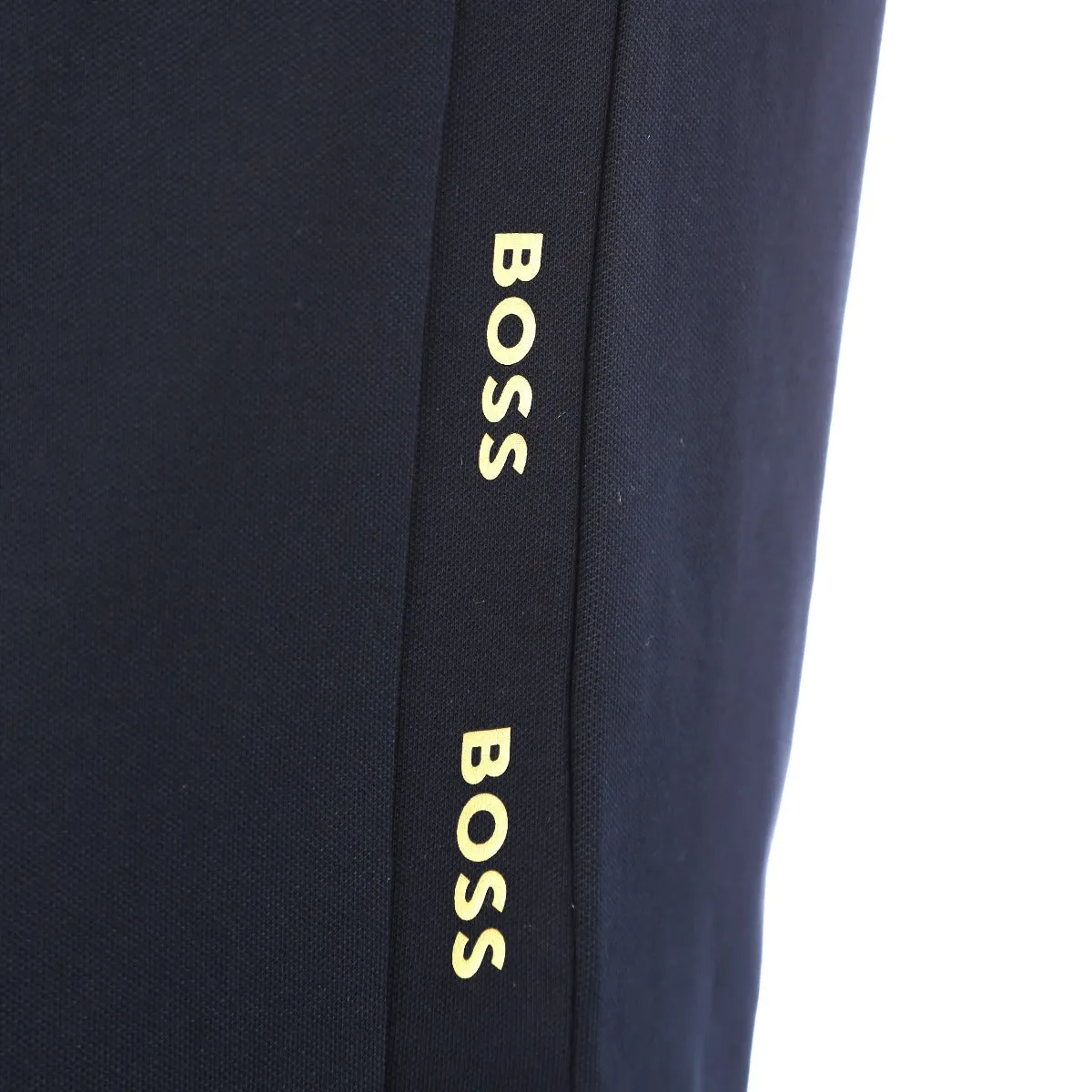 BOSS Paule Polo Shirt in Navy & Gold