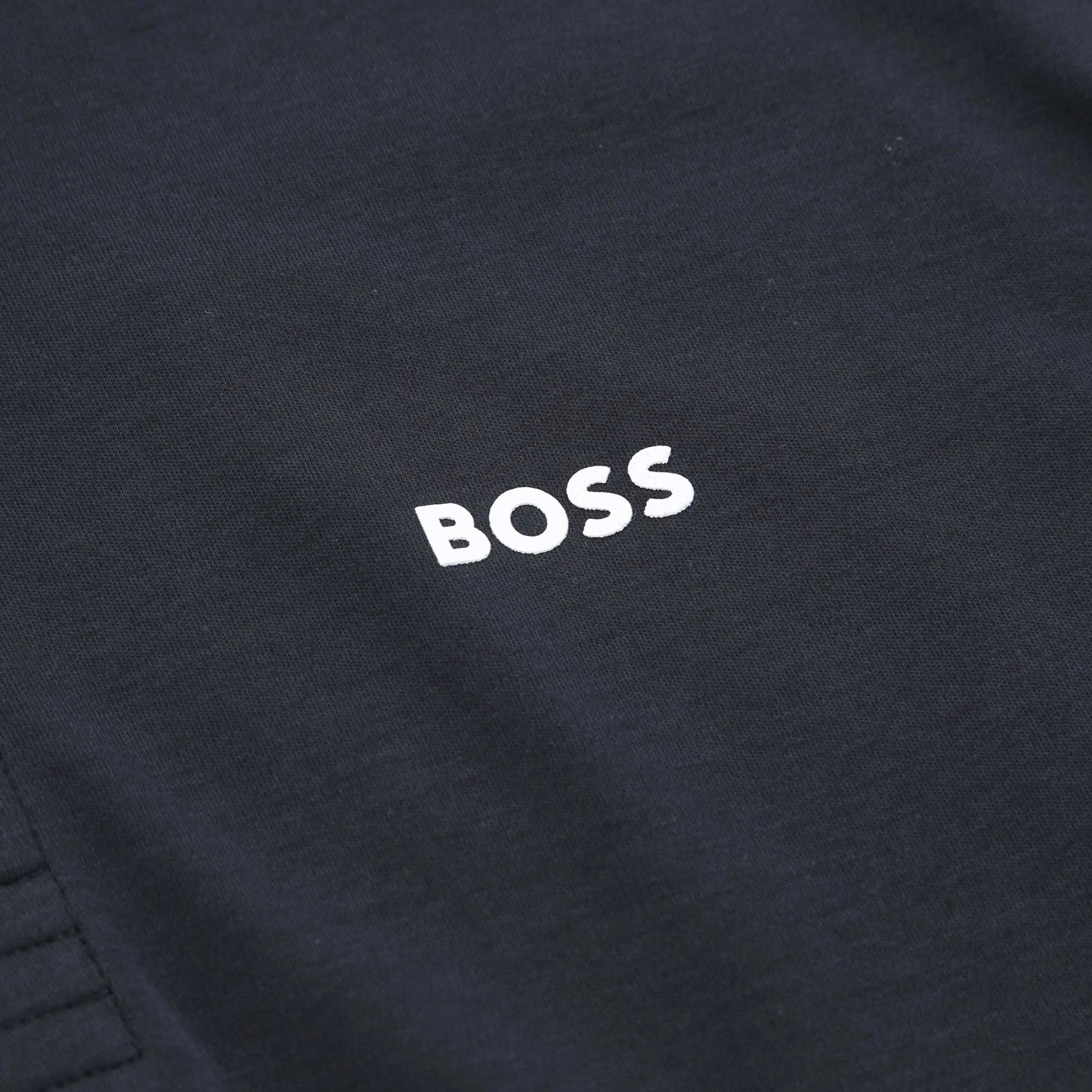 BOSS Plisy 2 Long Sleeve Polo Shirt in Navy