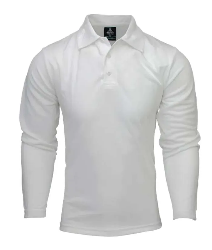 Botany Mens Long Sleeve Polo