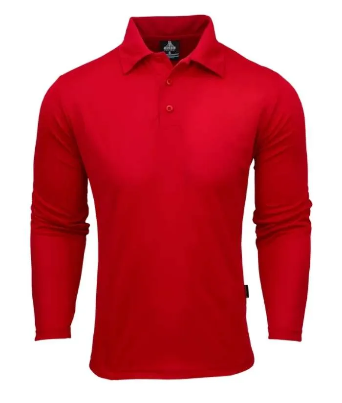 Botany Mens Long Sleeve Polo